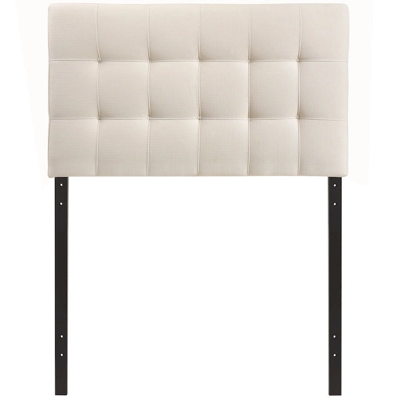 Tête de lit en tissu capitonné pour chambre, format simple