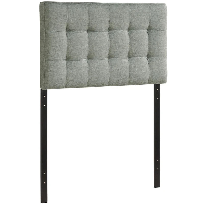 Tête de lit en tissu capitonné pour chambre, format simple