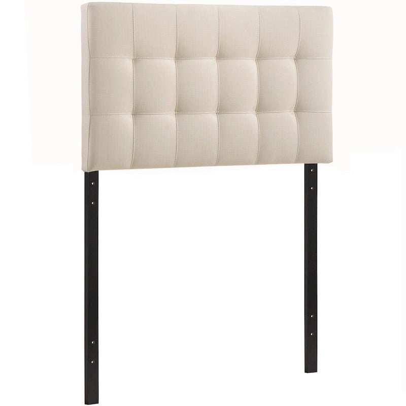 Tête de lit en tissu capitonné pour chambre, format simple