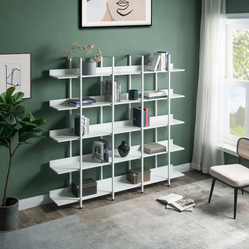 Bibliothèque à 5 niveaux pour bureau à domicile