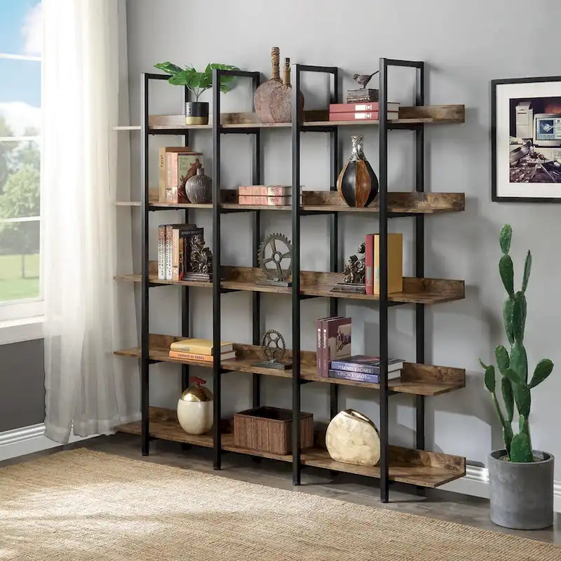 Bibliothèque à 5 niveaux pour bureau à domicile