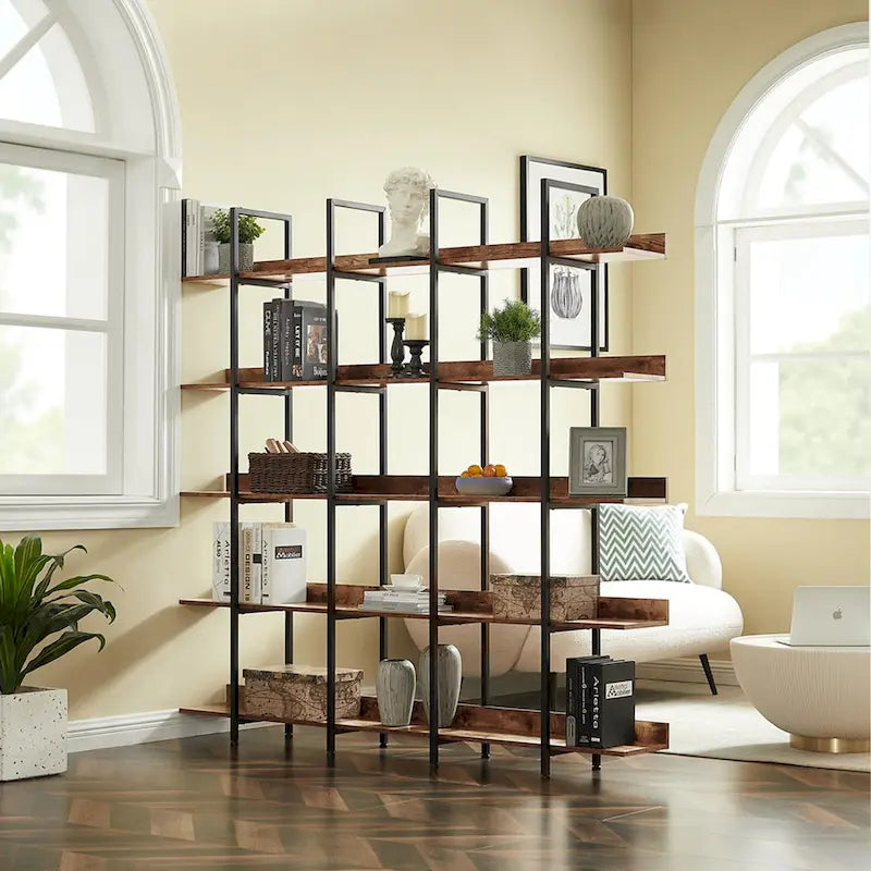 Bibliothèque à 5 niveaux pour bureau à domicile