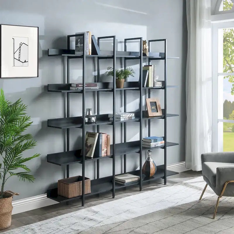 Bibliothèque à 5 niveaux pour bureau à domicile