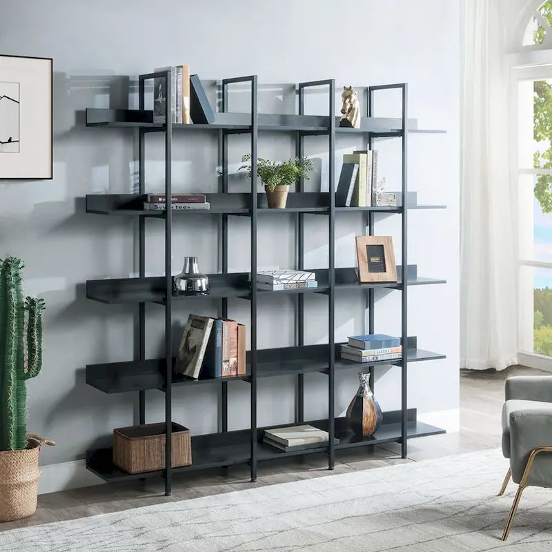 Bibliothèque à 5 niveaux pour bureau à domicile