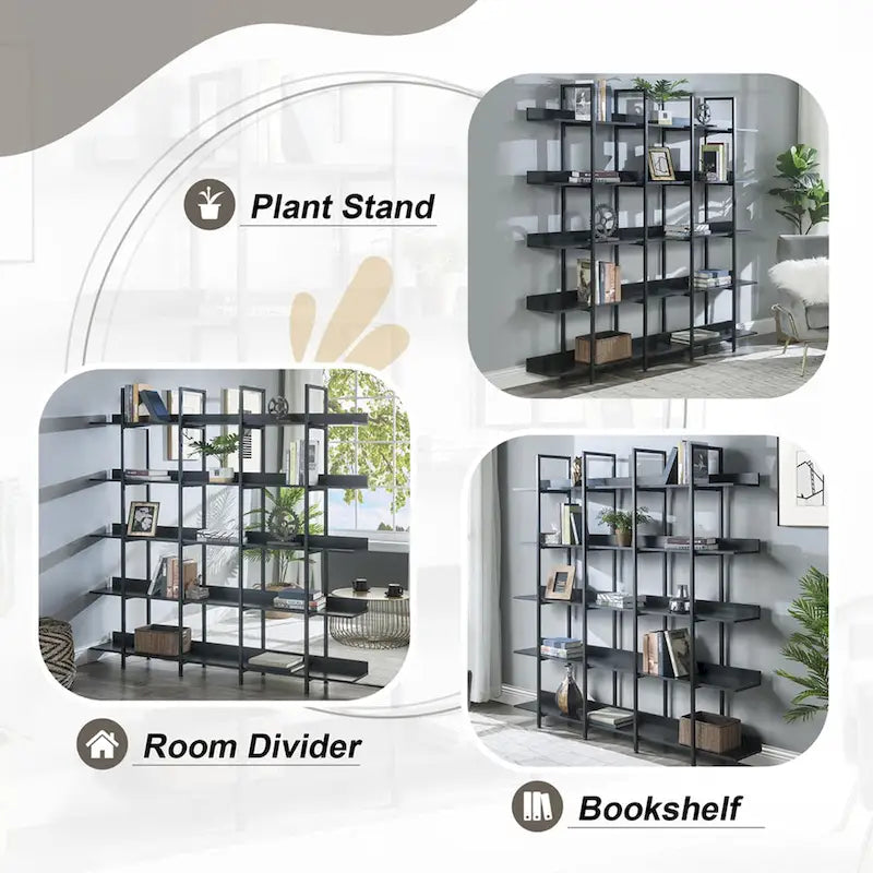 Bibliothèque à 5 niveaux pour bureau à domicile