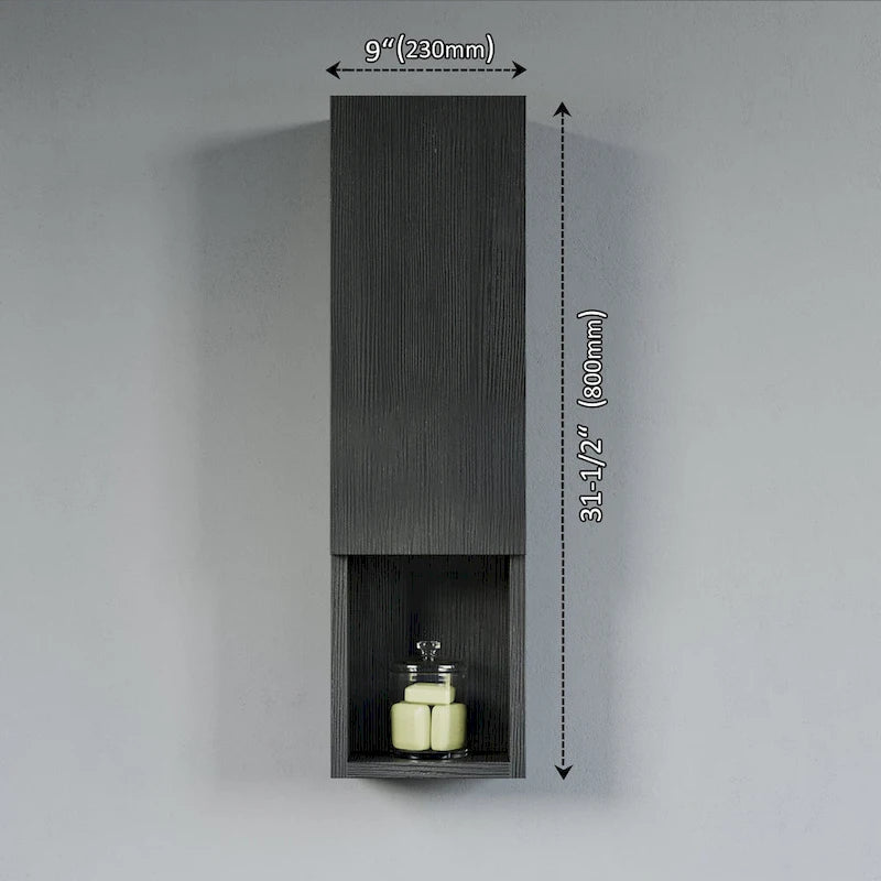 Meuble de rangement latéral étroit de 9 pouces