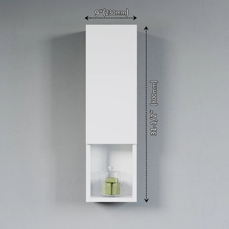 Meuble de rangement latéral étroit de 9 pouces
