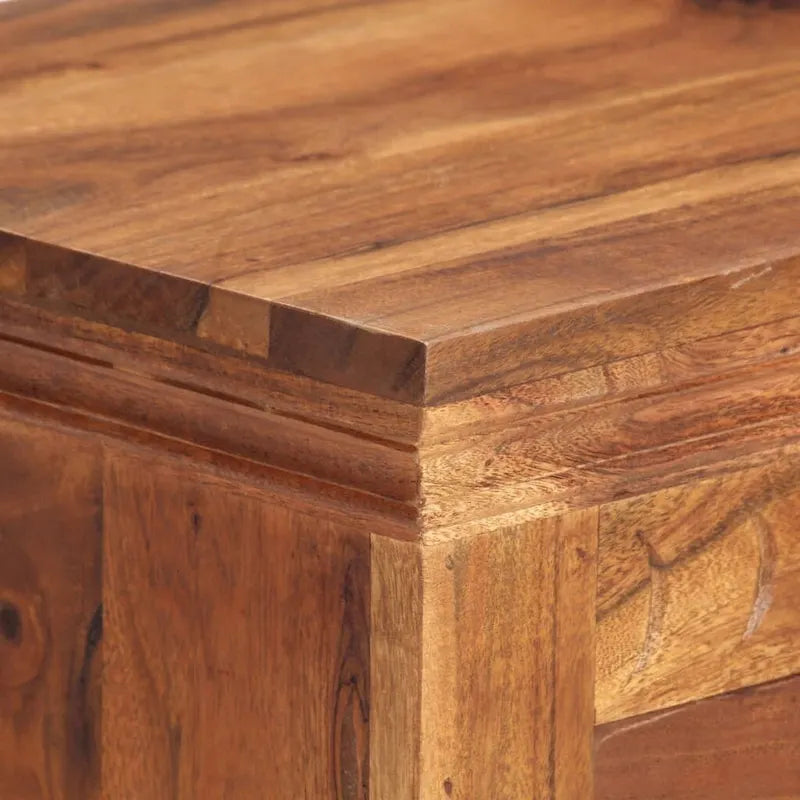 Buffet en bois d'acacia massif 63x30x75 cm avec finition naturelle