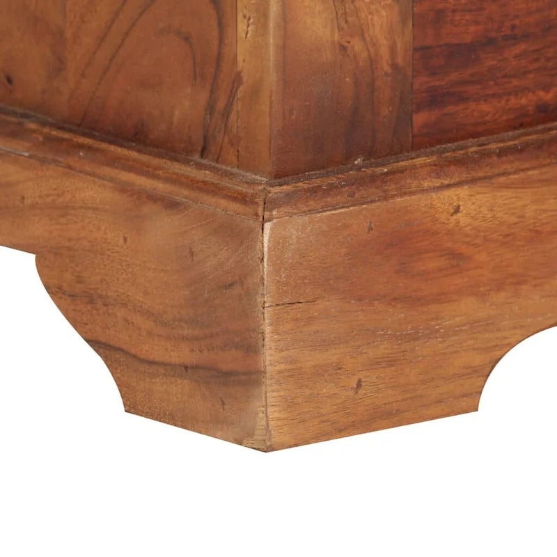 Buffet en bois d'acacia massif 63x30x75 cm avec finition naturelle