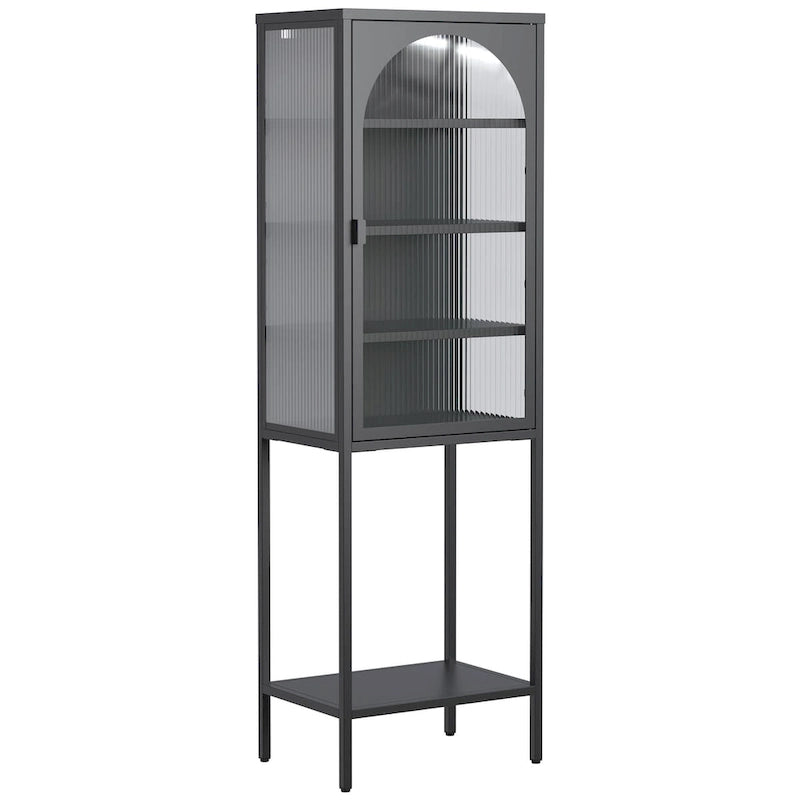 Étagère de rangement à 5 niveaux avec 3 tablettes réglables