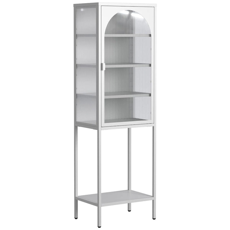 Étagère de rangement à 5 niveaux avec 3 tablettes réglables