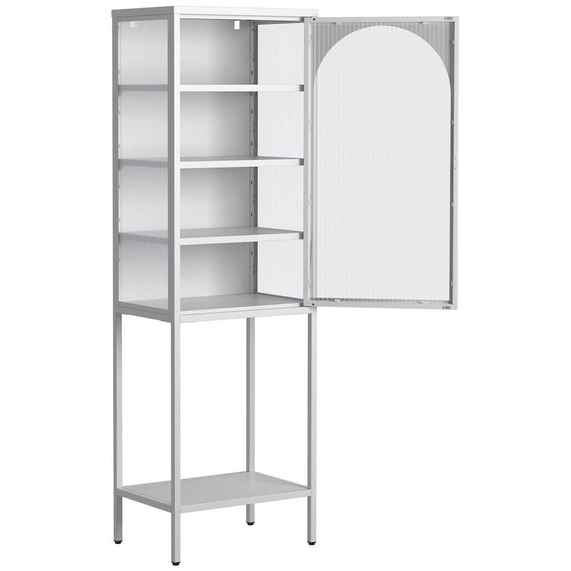 Étagère de rangement à 5 niveaux avec 3 tablettes réglables