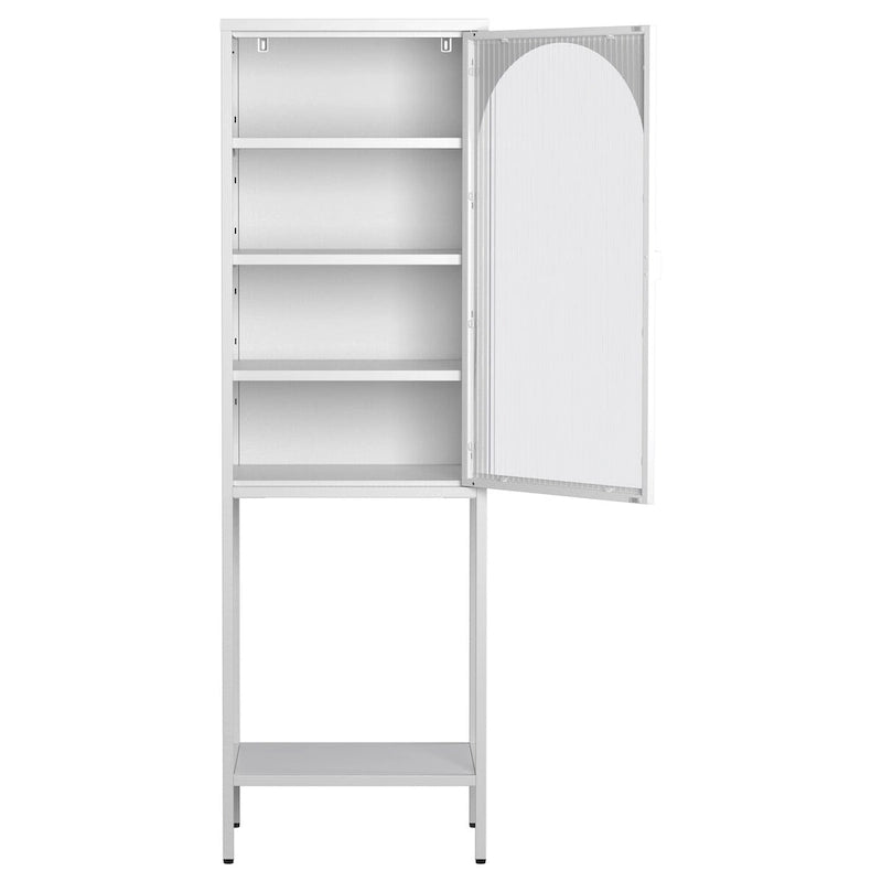 Étagère de rangement à 5 niveaux avec 3 tablettes réglables