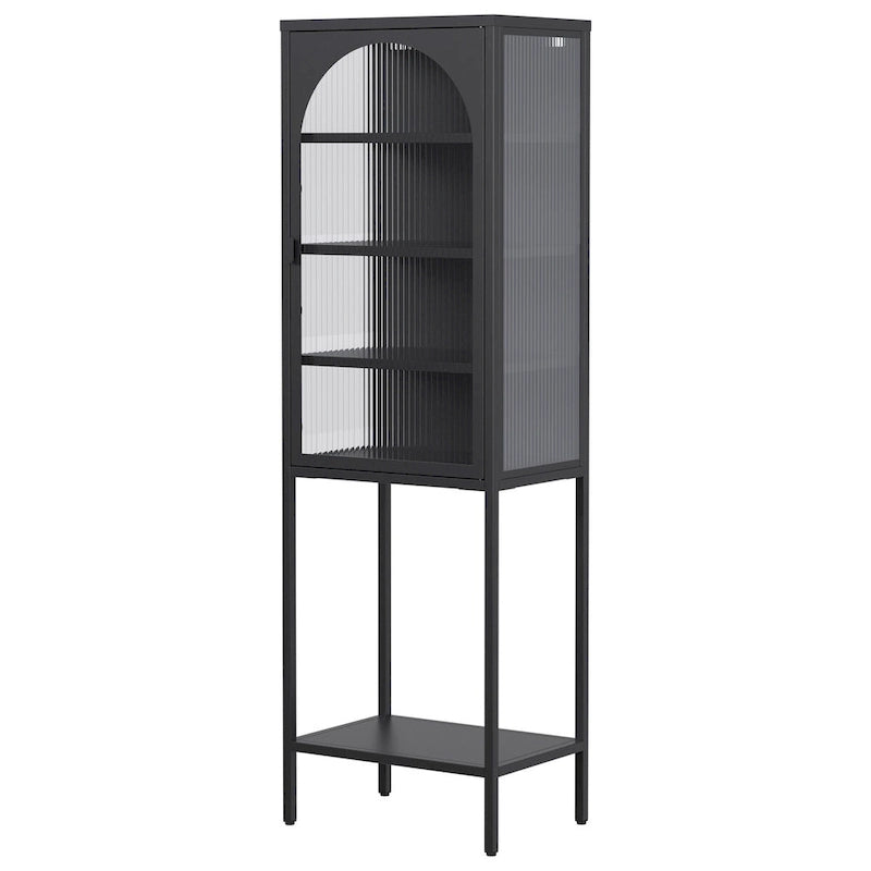 Étagère de rangement à 5 niveaux avec 3 tablettes réglables