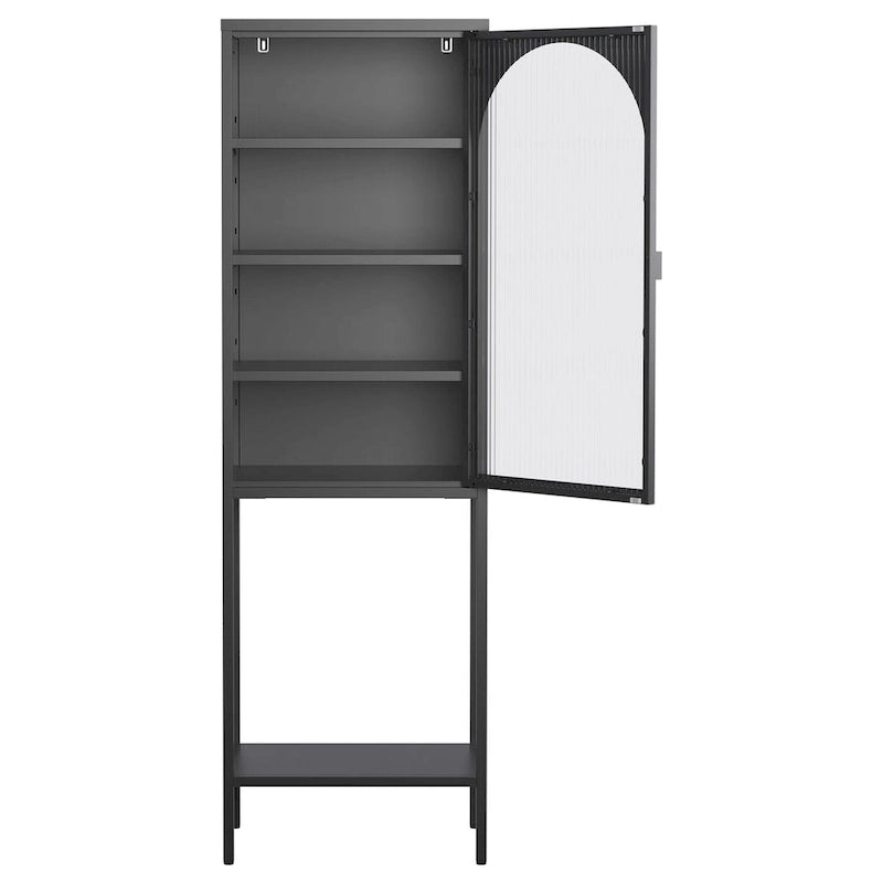 Étagère de rangement à 5 niveaux avec 3 tablettes réglables