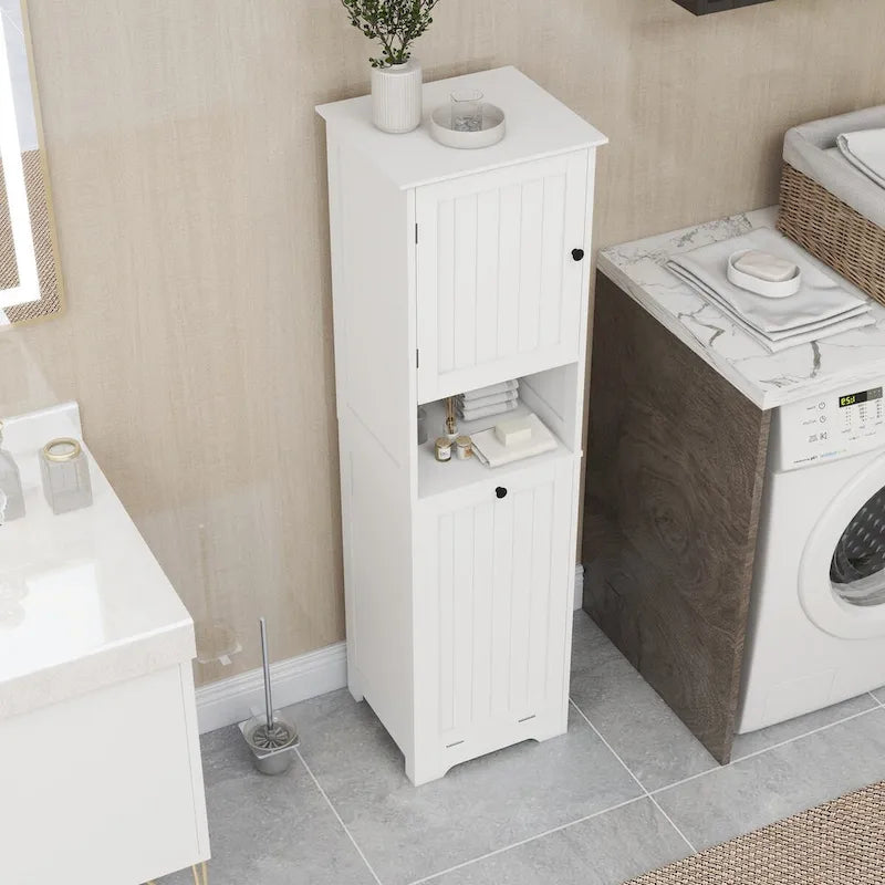 Meuble de tri pour le linge avec cadre en bois et sacs en tissu amovibles, inclinables, pour chambre ou salle de bain
