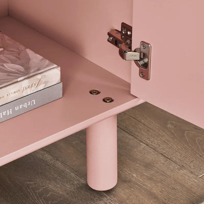 Armoire de rangement à deux portes avec étagère réglable