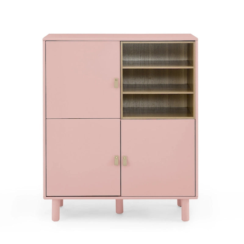 Armoire de rangement à deux portes avec étagère réglable