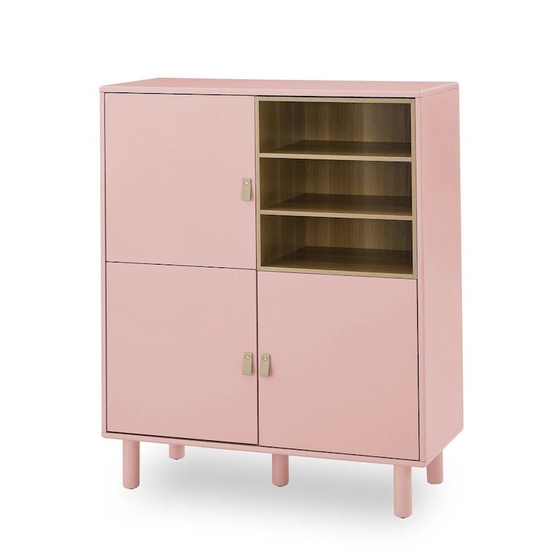 Armoire de rangement à deux portes avec étagère réglable