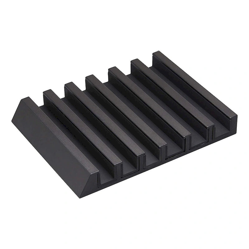 Support de téléphone fixe et de tablette - Aluminium, Aluminium - L 13 x l 10 x H 1,8 cm