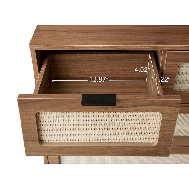 Meuble de rangement 5 tiroirs, commode d'appoint, convient pour le salon, la chambre, la salle à manger, le bureau.