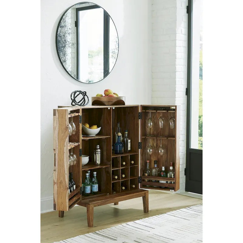 Meuble bar brun - 32 L x 20 P x 45 H