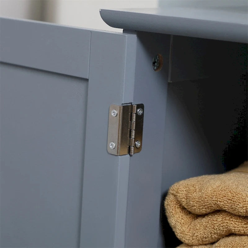 Meuble sous-vasque avec 2 portes et étagère réglable (sans lavabo)