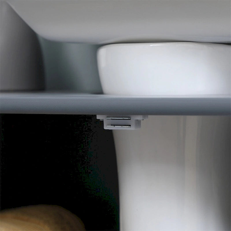 Meuble sous-vasque avec 2 portes et étagère réglable (sans lavabo)