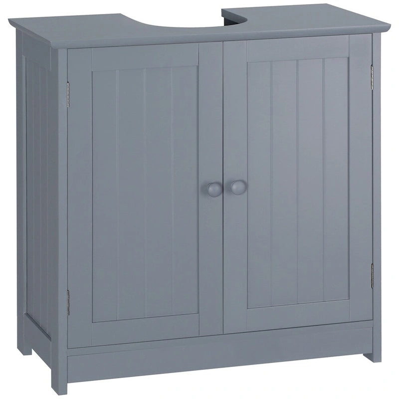 Meuble sous-vasque avec 2 portes et étagère réglable (sans lavabo)