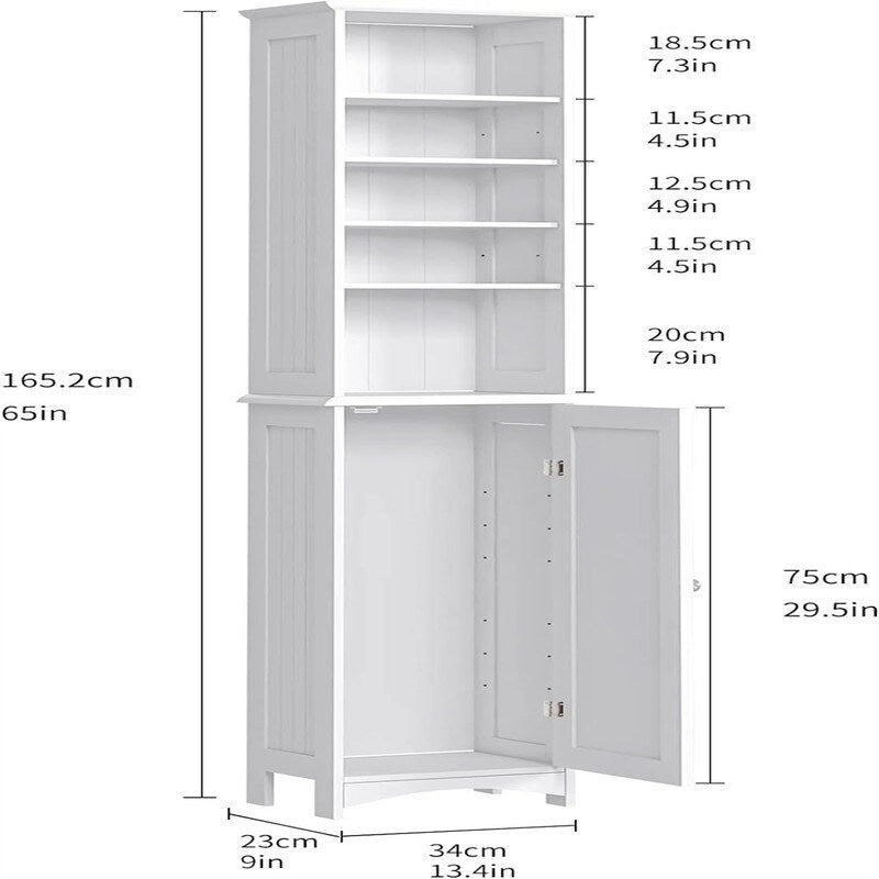 Armoire de rangement de salle de bain - 9P x 13,4L x 65H