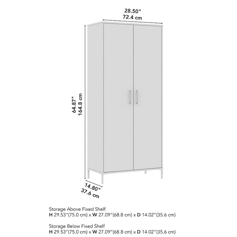 Meuble de rangement de salle de bain autoportant avec étagères réglables et design peu encombrant