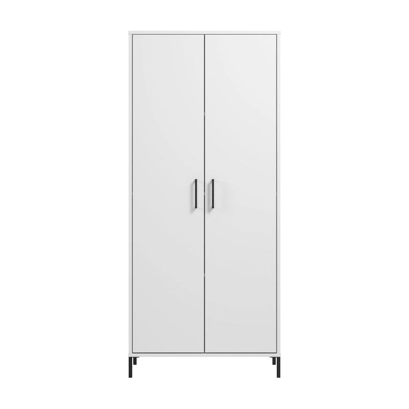Meuble de rangement de salle de bain autoportant avec étagères réglables et design peu encombrant